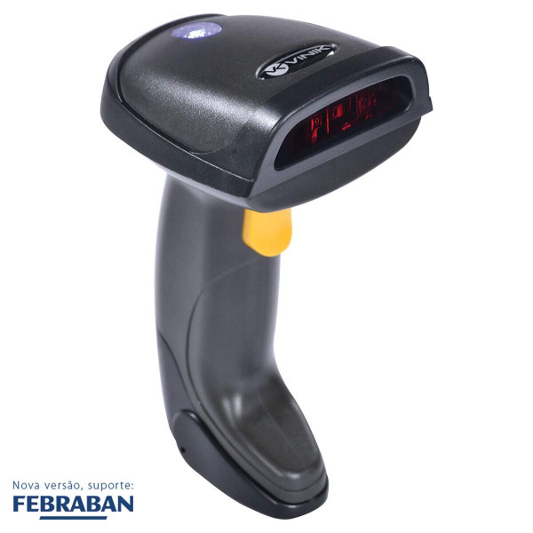 Leitor De Código De Barras Laser Sem Fio Wcb100 3 Em 1 Com Leitura Automática- Leitura De Boletos, Notas Fiscais E Códig